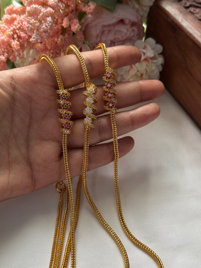 Spiral Flower Mugappu Chain