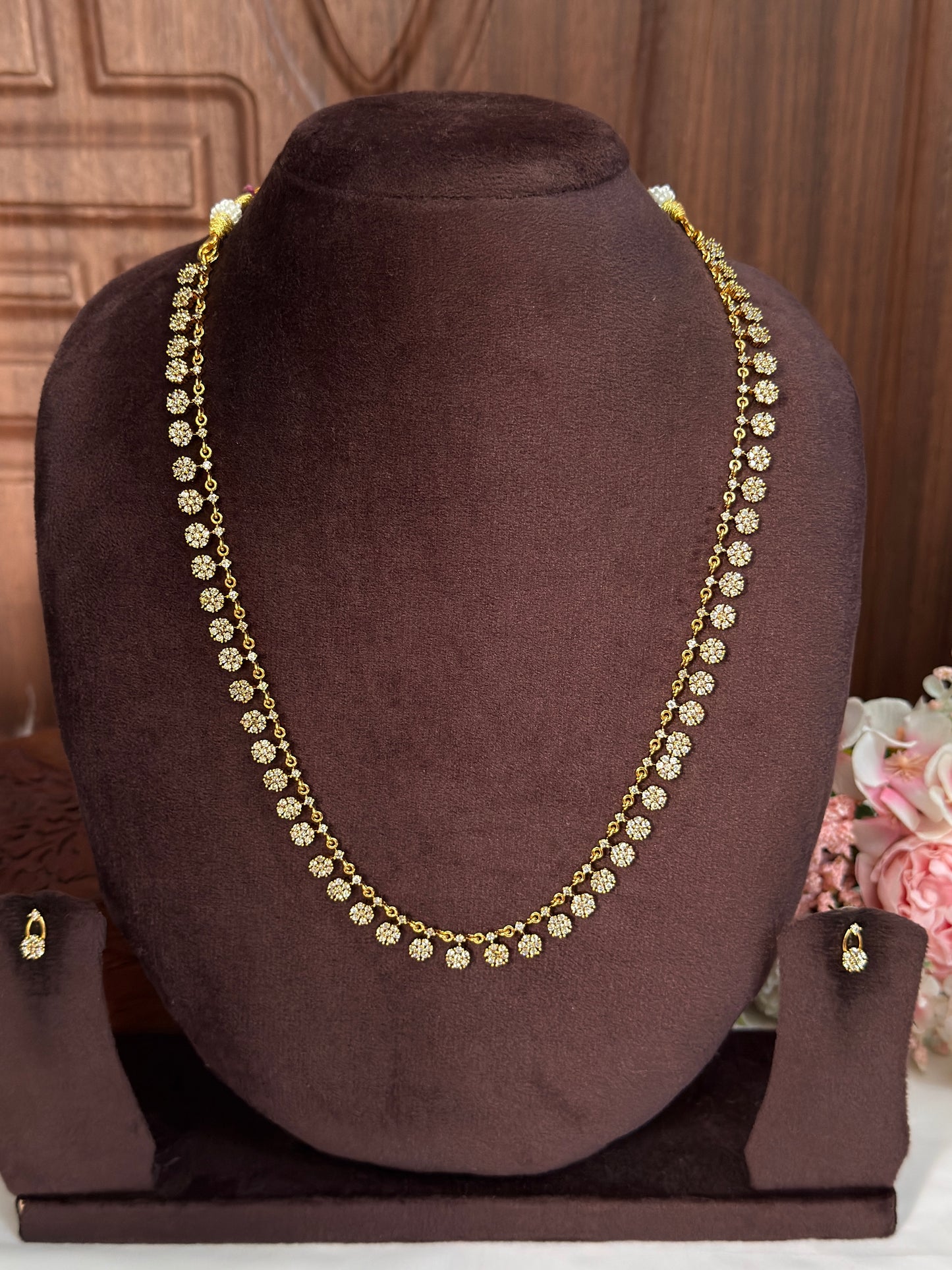 Flower Diamond Long Chain