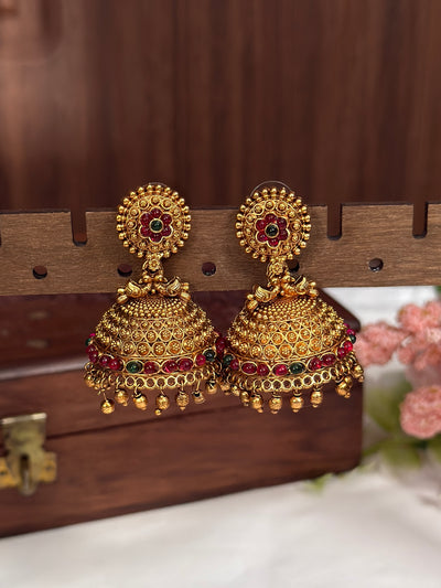 Bridal Jhumka Flower Big