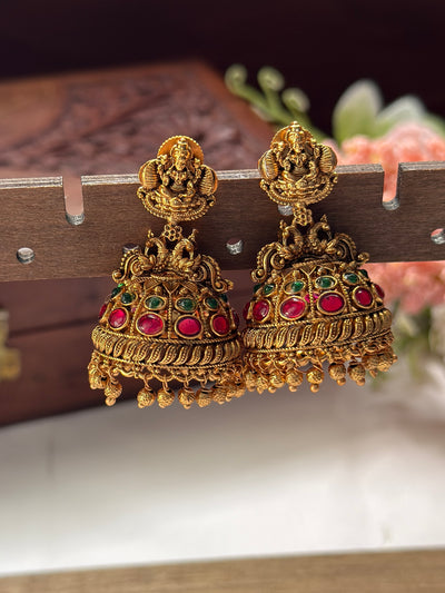 Devi Multi Stone Bridal Jhumka EAR24