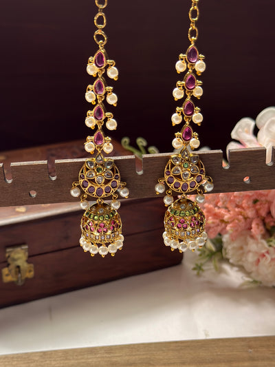 Kundan Pearl Jhumka