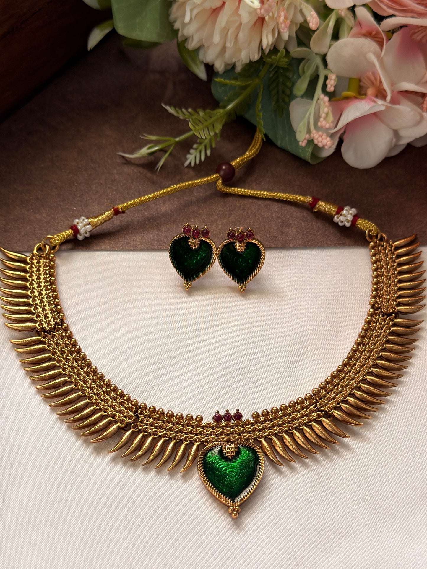 Green Heart Necklace