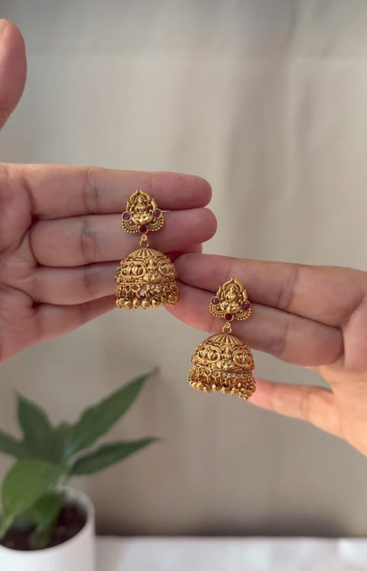 Lakshmi Gold beads Cute Earings EAR33