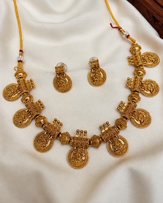 Lakshmi Coin Necklace NE143