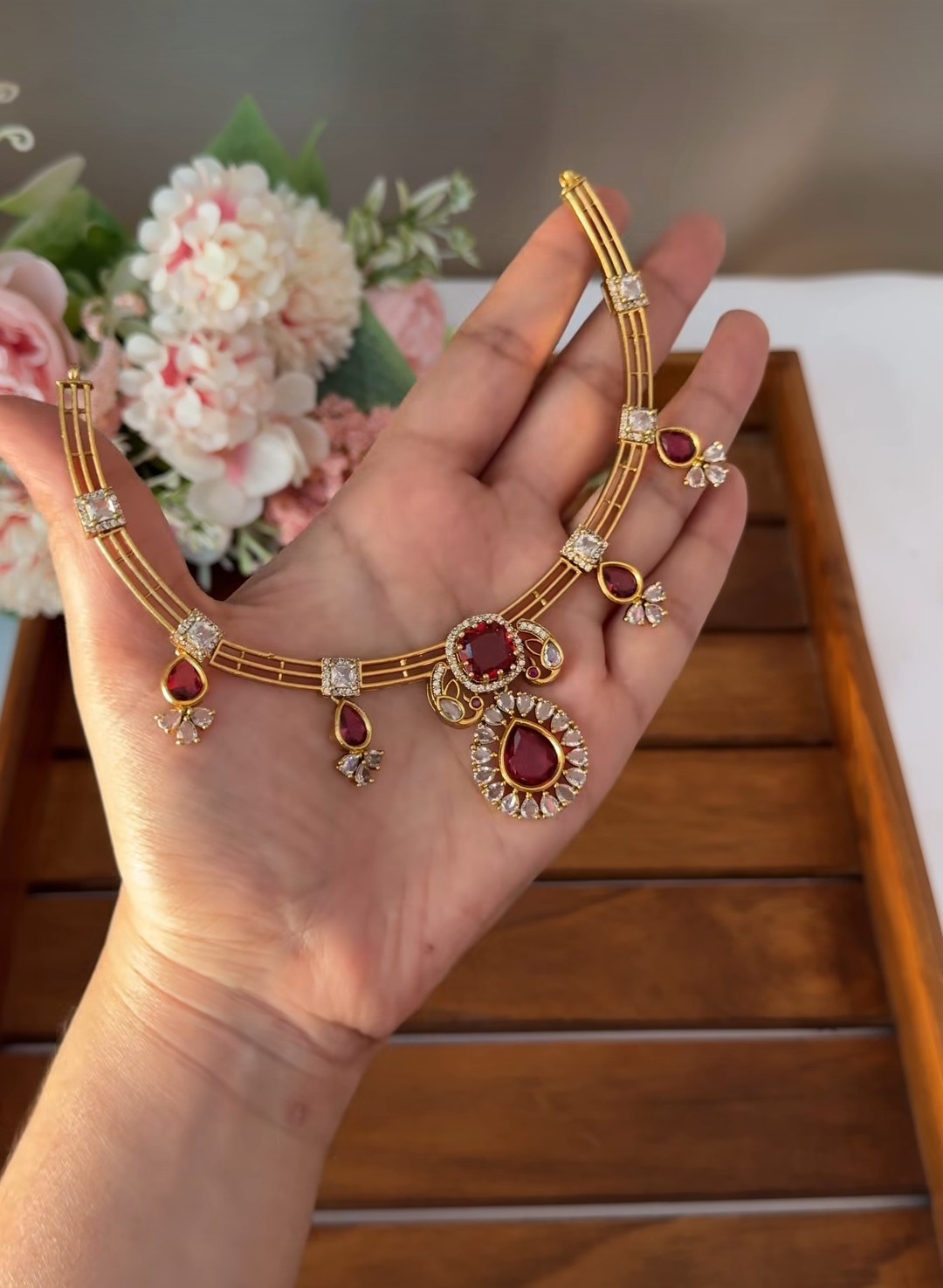 Elegant Diamond Hasli  DIA90