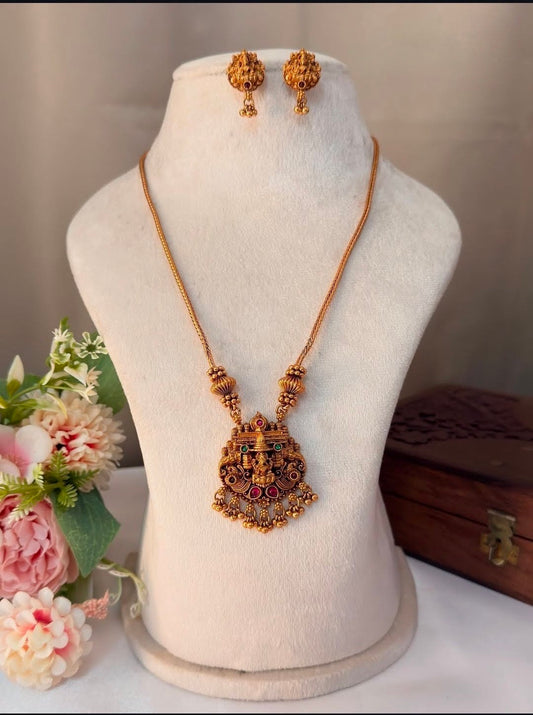 Cute Multi stone Lakshmi short chain SC19