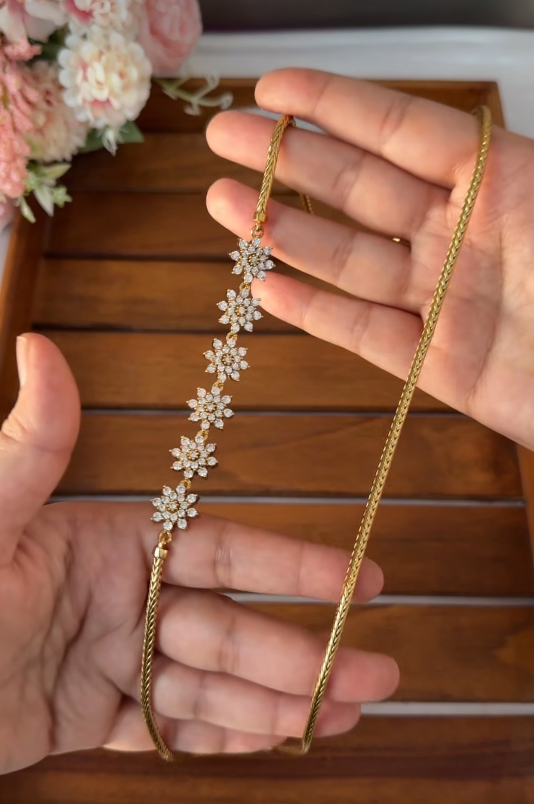 Diamond Mugappu Chain MC12