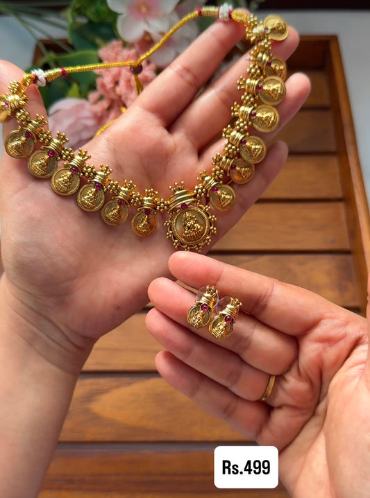 LAKSHMI COIN NECKLACE NE145