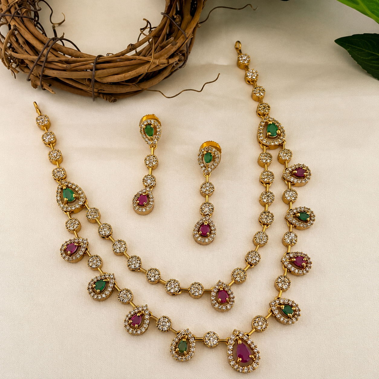 Double layer Multi stone AD DIA13