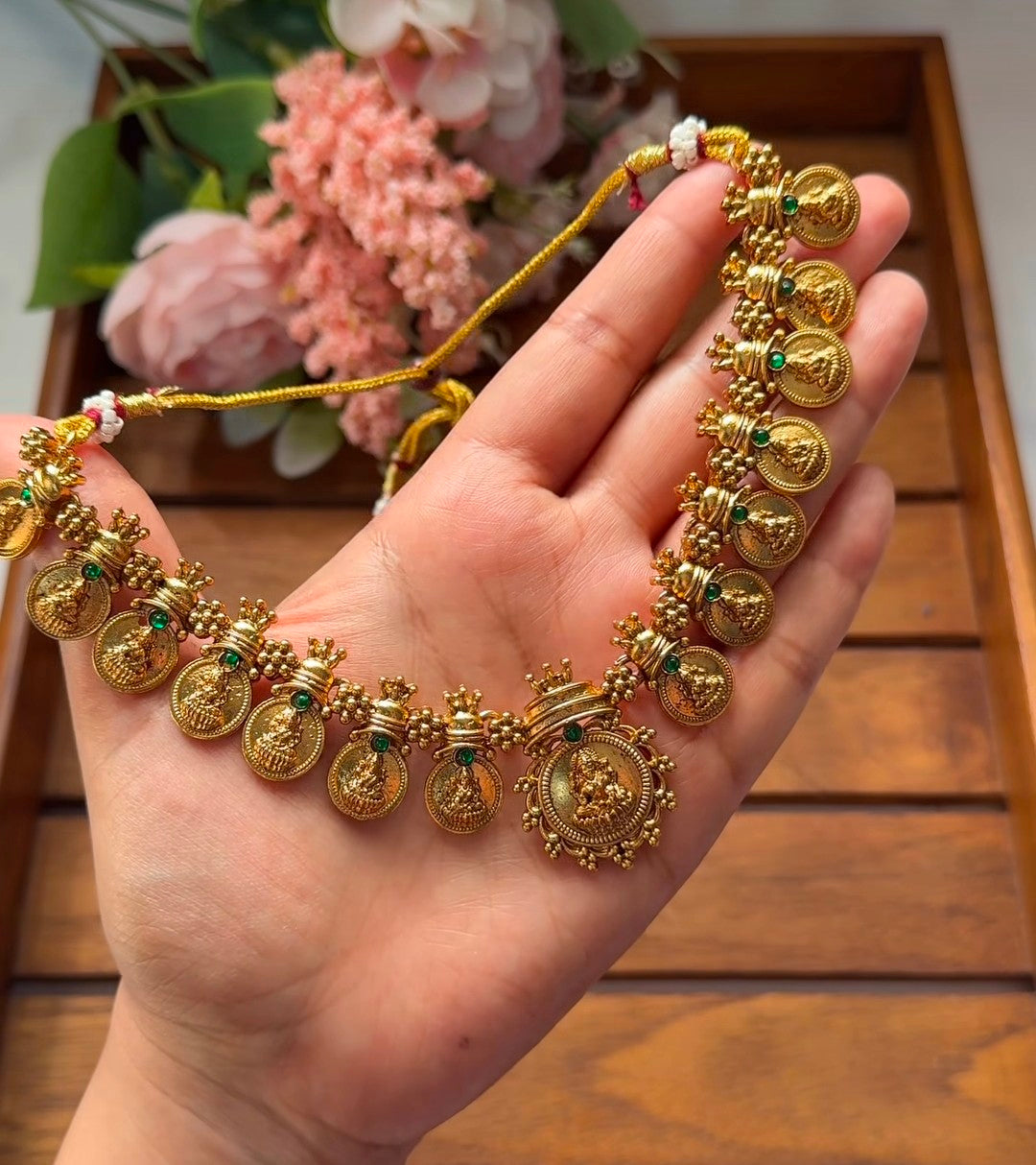LAKSHMI COIN NECKLACE NE145