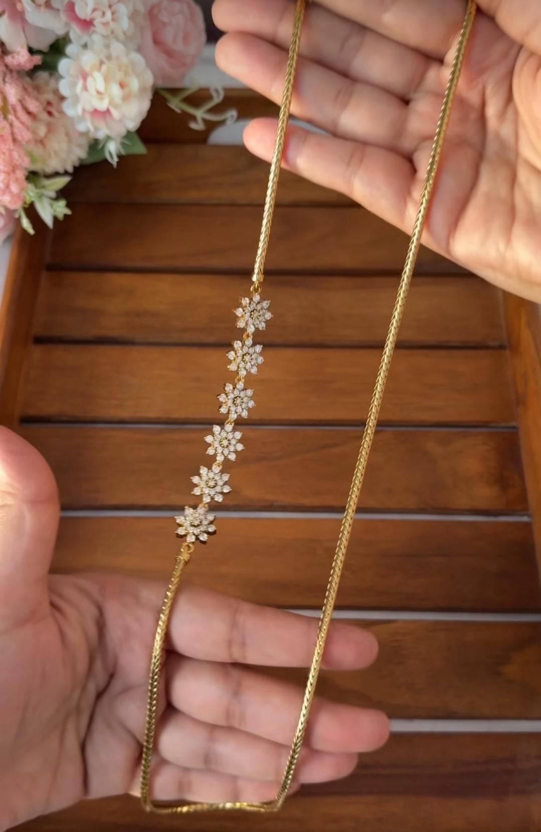 Diamond Mugappu Chain MC12