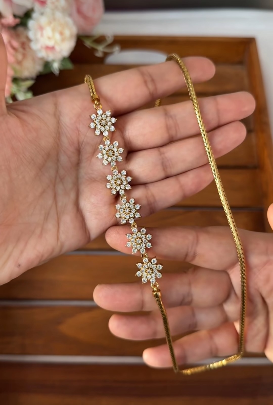 Diamond Mugappu Chain MC12
