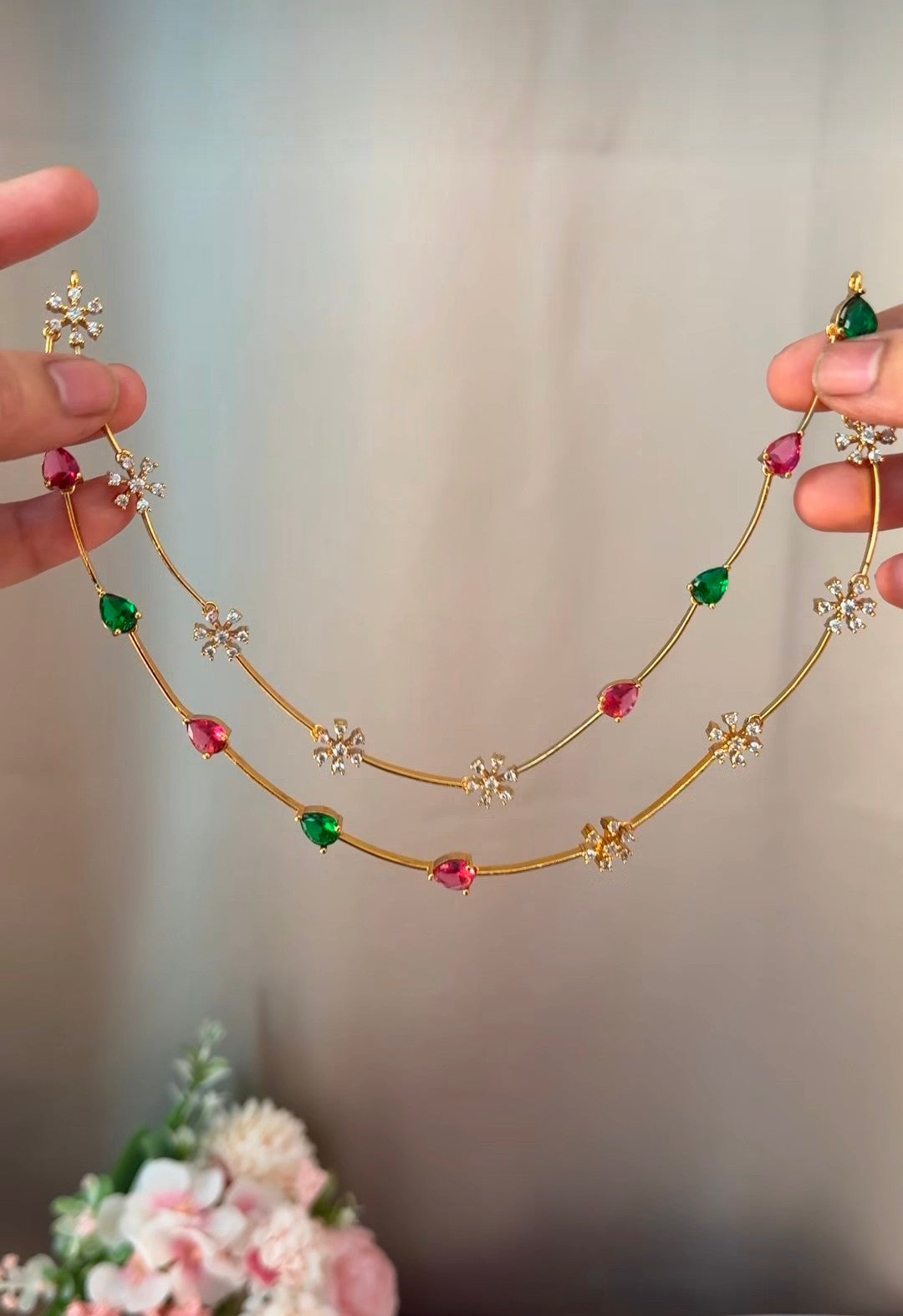 Multi colour Diamond Necklace DIA88