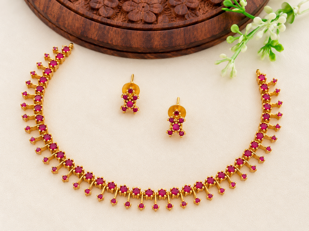 Diamond Cut Elegant Necklace NE172