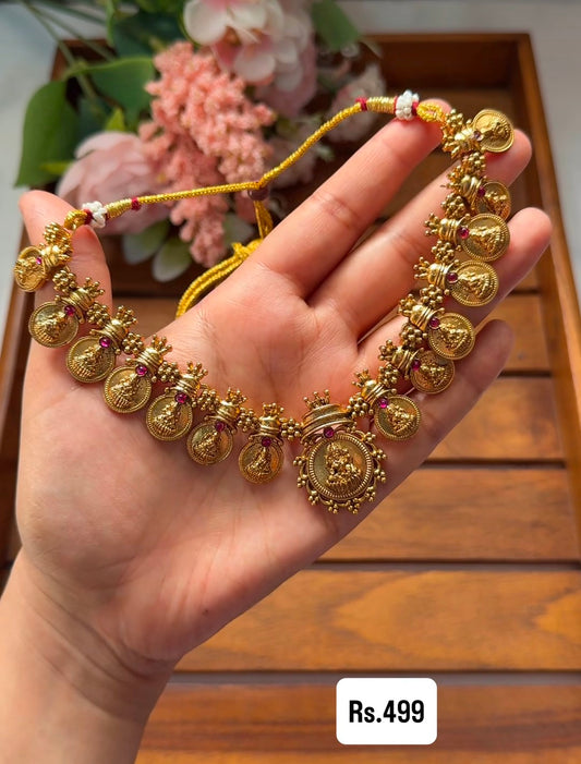 LAKSHMI COIN NECKLACE NE145