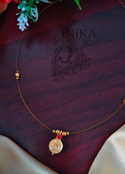 Red Lakshmi Coin Chain