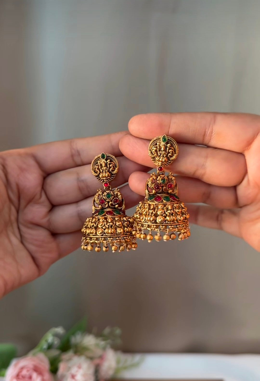 Multi colour Lakshmi Earring EAR71