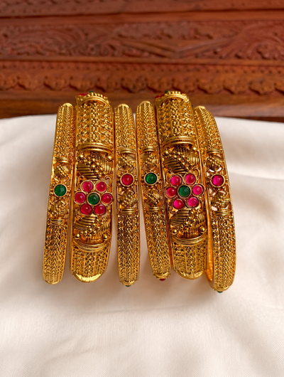 Combo Bangles Flower Design B67